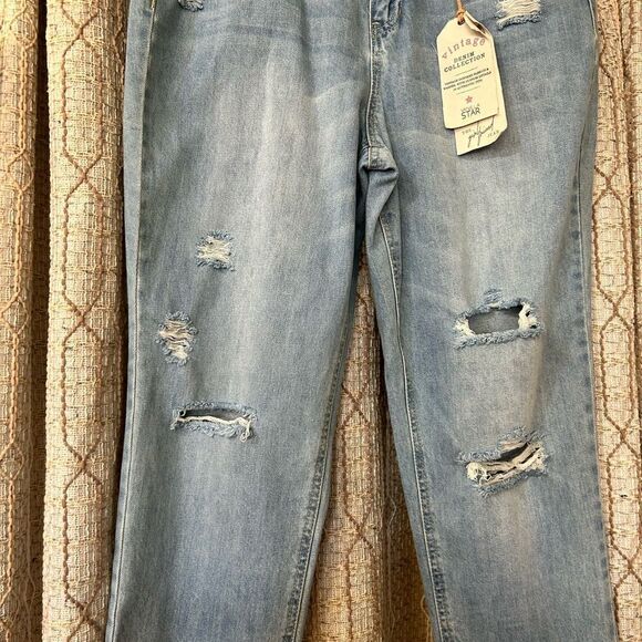 Vanilla Star Vintage ladies 13 blue jeans new - Picture 2 of 6